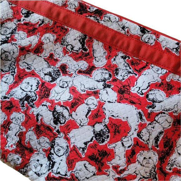 Neiman Marcus Carolina Herrera Puppy Dog Padded Cosmetic Case Travel Bag - Picture 3 of 8